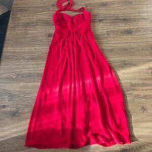 BCBGMAXAZRIA Stunning Long Red Dress